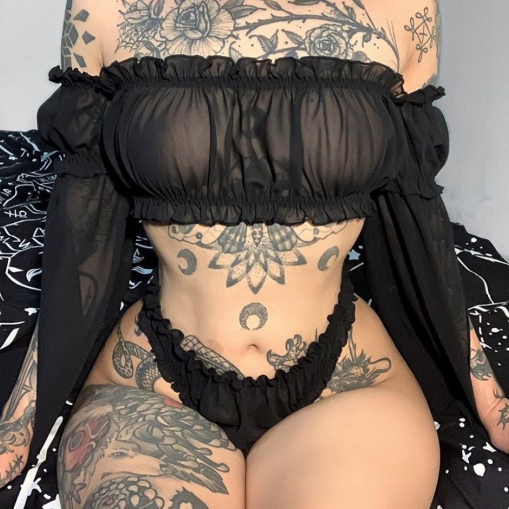 Dolls Kill teddy N’ arm warmers set